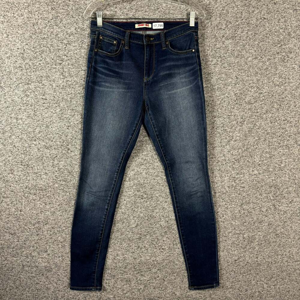 Johnny Was Women's Size 27 Dark Wash Blue Stretch Denim Skinny Jeans